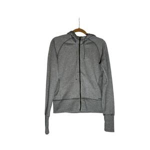 Patagonia Organic Cotton Blend Gray Hooded Full Zip Jacket Size Medium